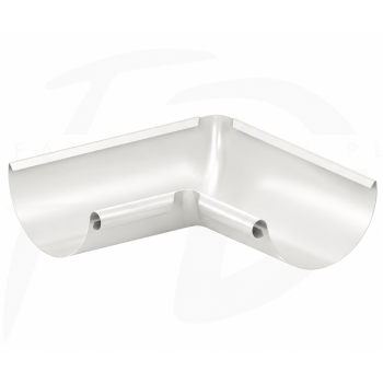 KROP STAL – Narożnik wewnętrzny 135° Ø 125 – biały RAL 9010
